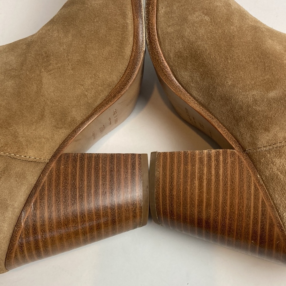 Rag & Bone Harrow Leather Ankle Boots Stone Suede Tan 38.5 EU 8.5 US Neutral - Picture 13 of 16